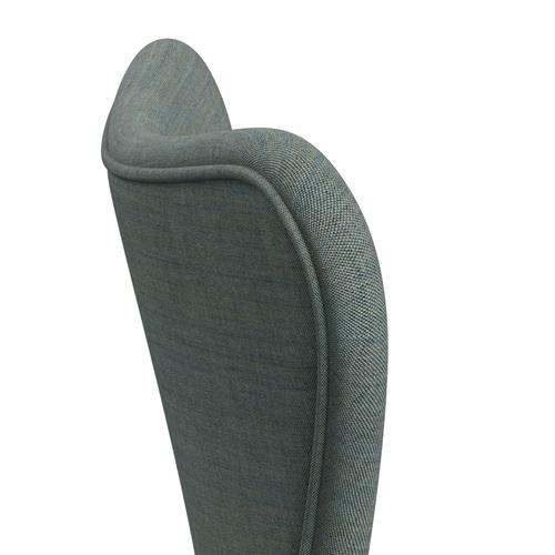 Fritz Hansen 3107 Chair Full Upholstery, Warm Graphite/Remix Green/Grey