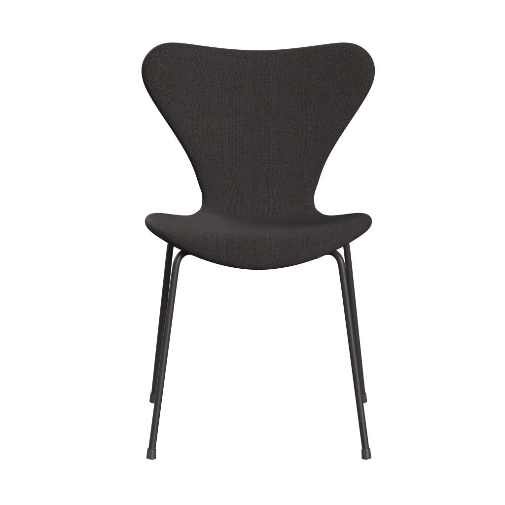 Fritz Hansen 3107 Chair Full Upholstery, Warm Graphite/Remix Black (Rem276)