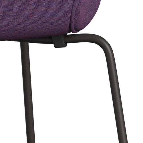 Fritz Hansen 3107 Krzesło pełna tapicerka, ciepły grafit/remiks fioletowy