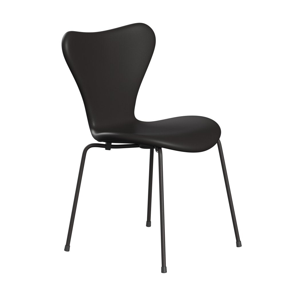 Fritz Hansen 3107 Chair Full Upholstery, Warm Graphite/Soft Black Brown