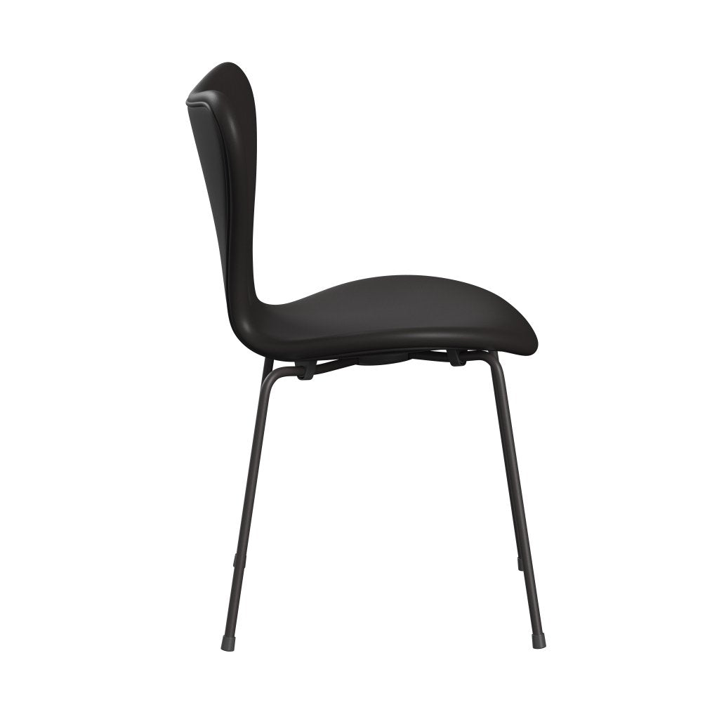 Fritz Hansen 3107 Chair Full Upholstery, Warm Graphite/Soft Black Brown