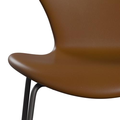 Fritz Hansen 3107 Chair Full Upholstery, Warm Graphite/Soft Walnut