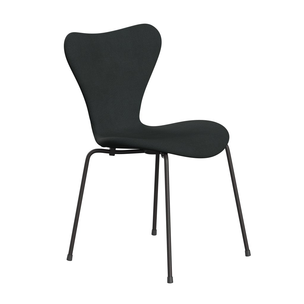 Fritz Hansen 3107 krzesło pełne tapicerka, ciepły grafit/węgiel stalowy