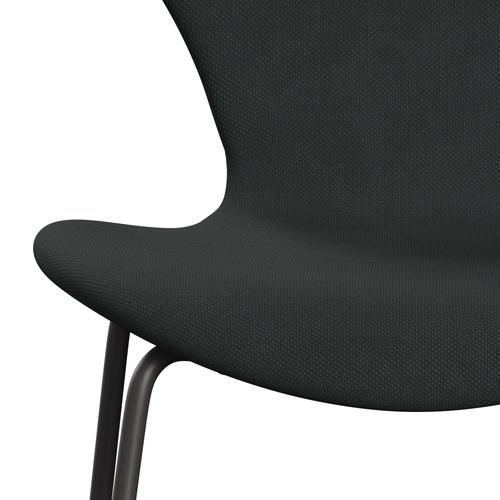 Fritz Hansen 3107 krzesło pełne tapicerka, ciepły grafit/węgiel stalowy