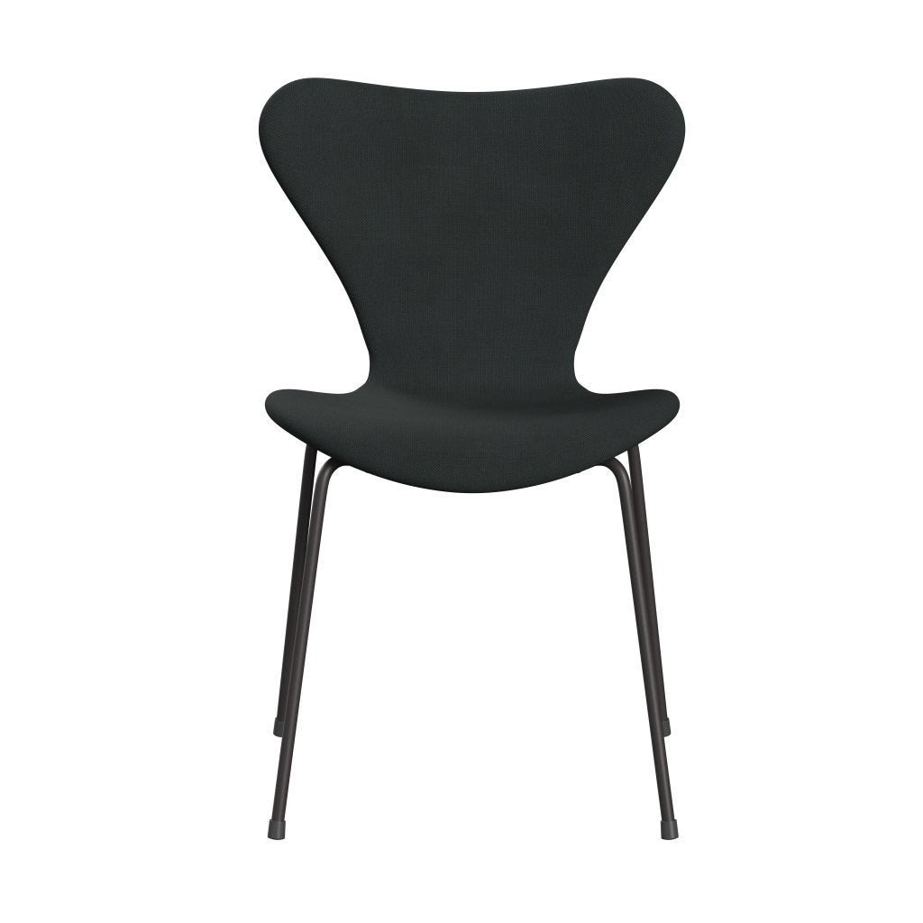 Fritz Hansen 3107 krzesło pełne tapicerka, ciepły grafit/węgiel stalowy