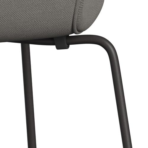 Fritz Hansen 3107 Chair Full Upholstery, Warm Graphite/Steelcut Medium Grey