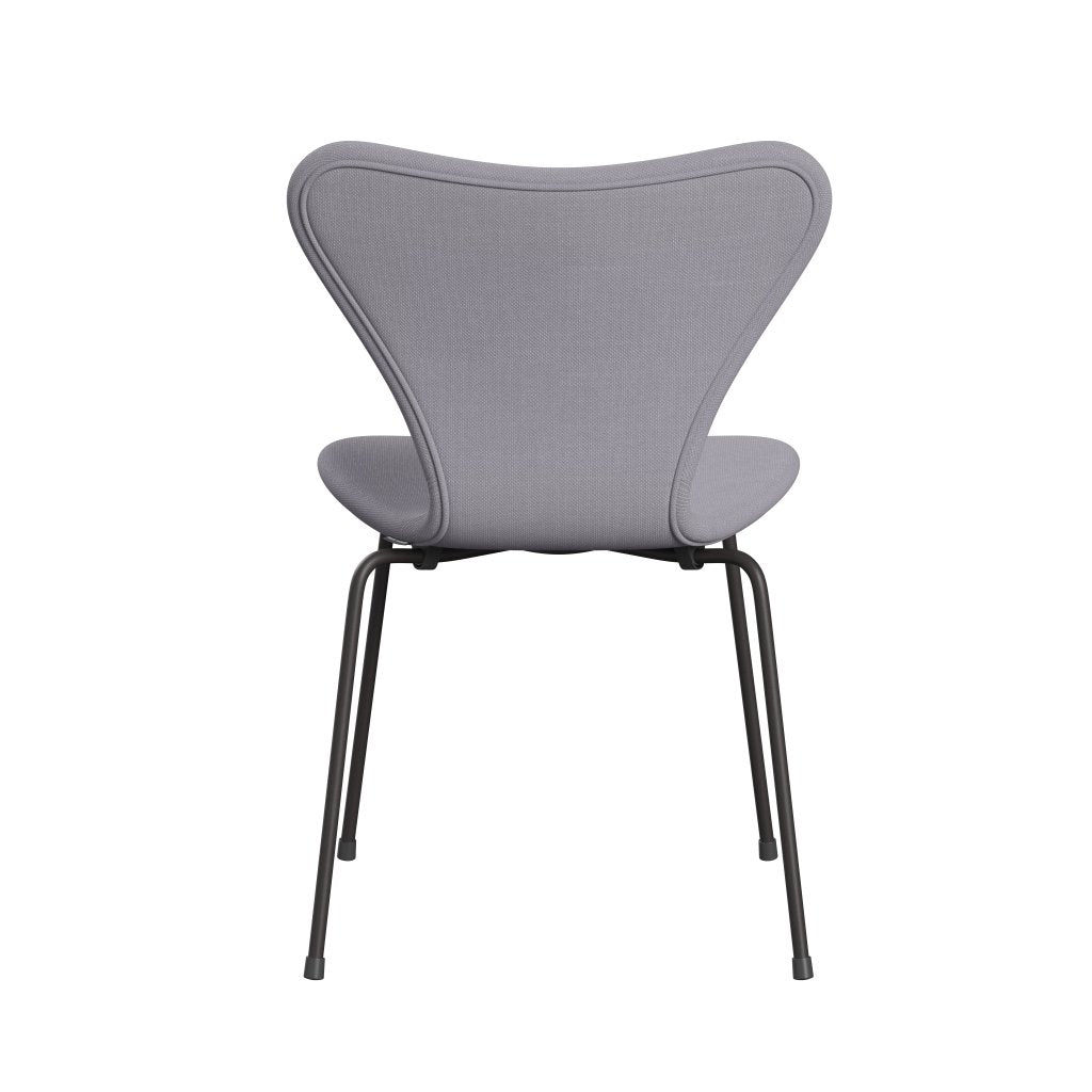 Fritz Hansen 3107 Krzesło pełna tapicerka, ciepły grafit/stalkut Siber Grey Light