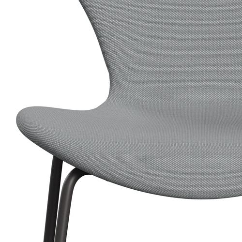 Fritz Hansen 3107 krzesło pełne tapicerka, ciepły grafit/stalcut trio beige