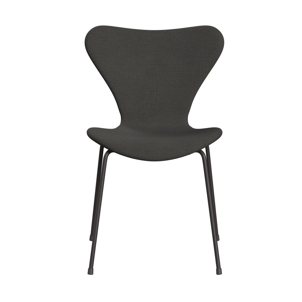 Fritz Hansen 3107 Krzesło pełna tapicerka, ciepły grafit/stalcut trio ciemnoszary