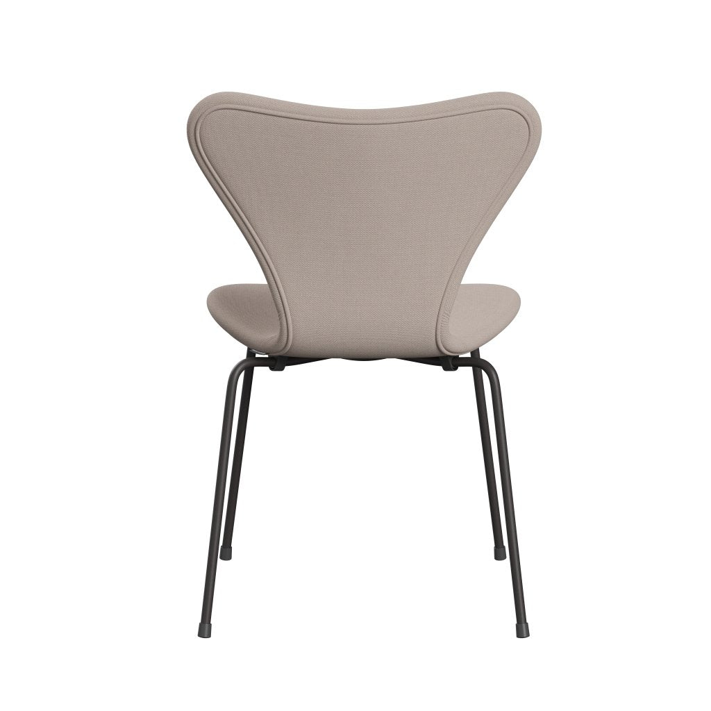 Fritz Hansen 3107 krzesło pełne tapicerka, ciepły grafit/stalcut trio lekkie beżowe