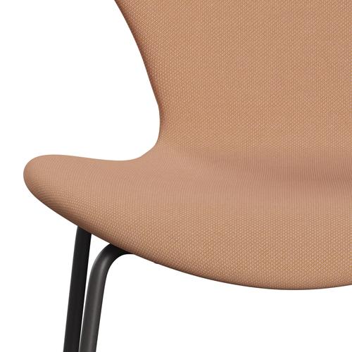 Fritz Hansen 3107 krzesło pełne tapicerka, ciepły grafit/stalcut trio nago