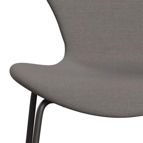 Fritz Hansen 3107 Krzesło pełna tapicerka, ciepły grafit/stalcut trio piasek ciemny