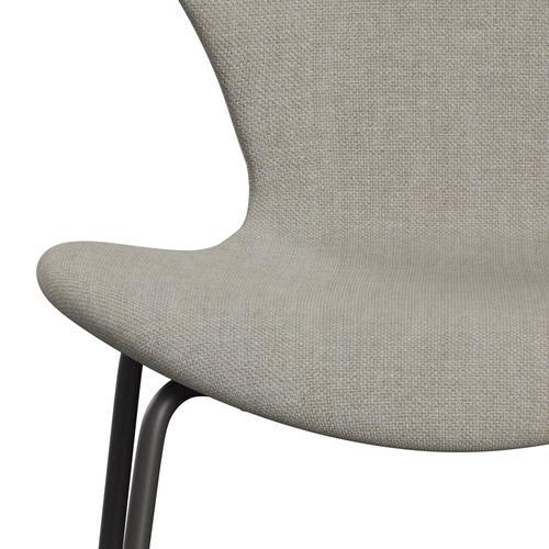 Fritz Hansen 3107 Chair Full Upholstery, Warm Graphite/Sunniva 2 Beige