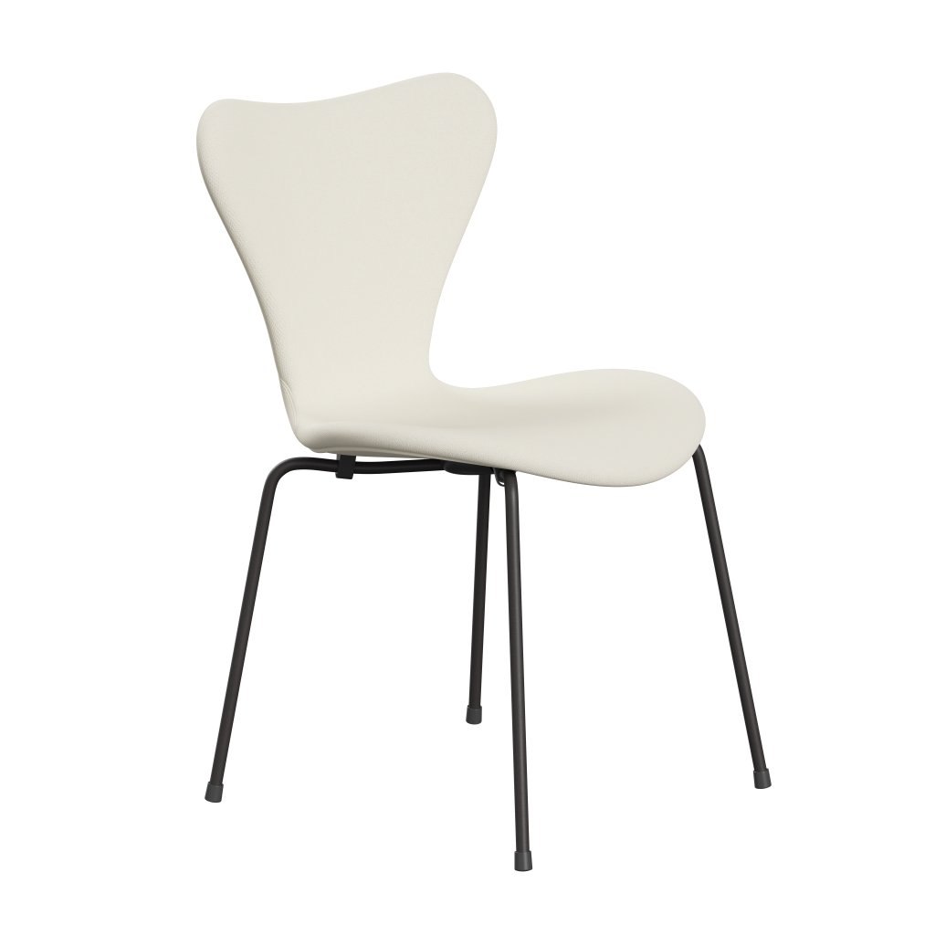 Fritz Hansen 3107 krzesło pełne tapicerka, ciepły grafit/sunniva 2 crème