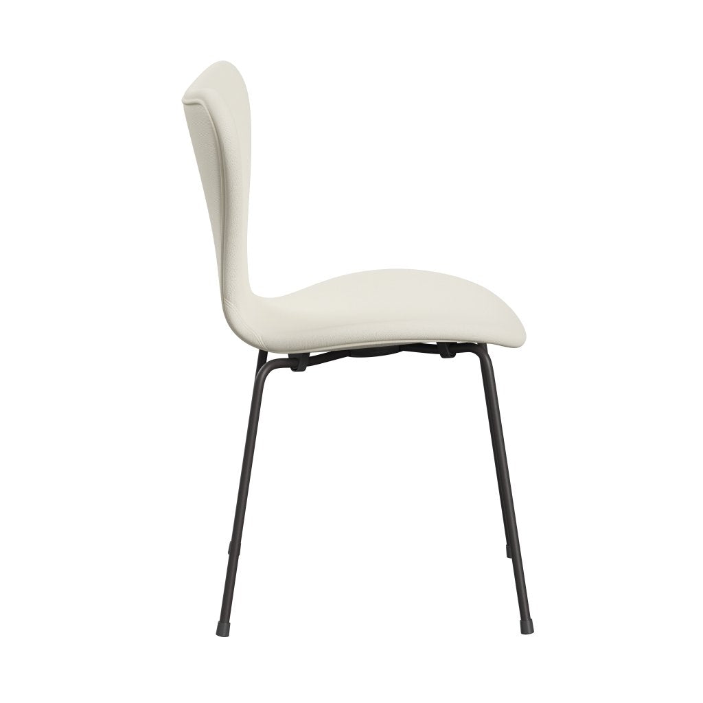 Fritz Hansen 3107 krzesło pełne tapicerka, ciepły grafit/sunniva 2 crème