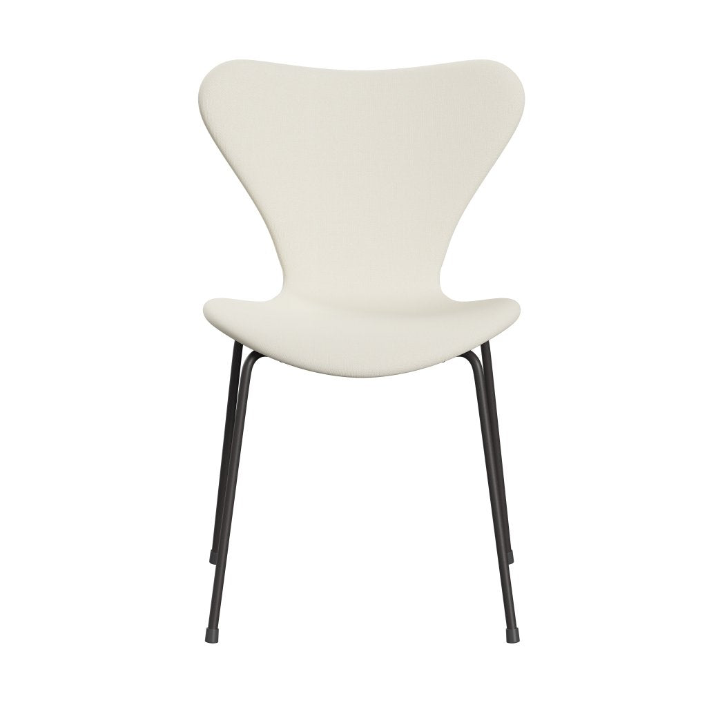 Fritz Hansen 3107 krzesło pełne tapicerka, ciepły grafit/sunniva 2 crème