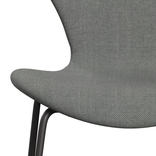 Fritz Hansen 3107 Krzesło pełna tapicerka, ciepły grafit/sunniva 2 szary