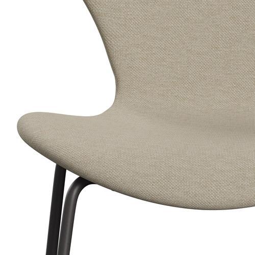 Fritz Hansen 3107 Chair Full Upholstery, Warm Graphite/Sunniva 2 Light Beige