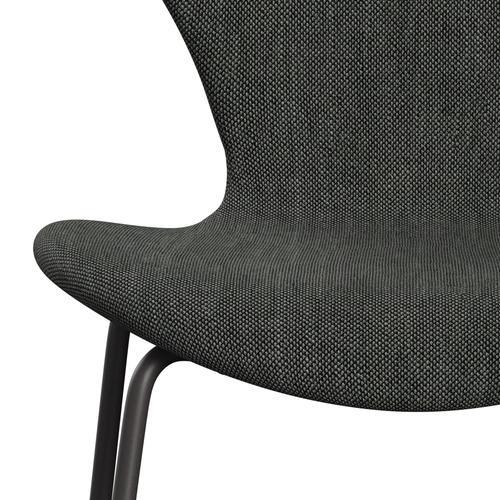 Fritz Hansen 3107 Chair Full Upholstery, Warm Graphite/Sunniva 2 Light Grey/Dark Grey