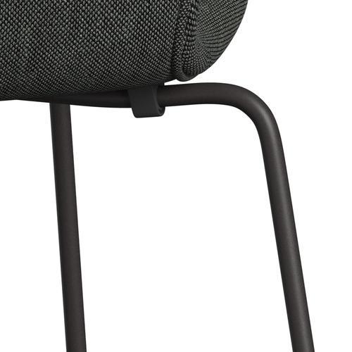 Fritz Hansen 3107 Chair Full Upholstery, Warm Graphite/Sunniva 2 Light Grey/Dark Grey