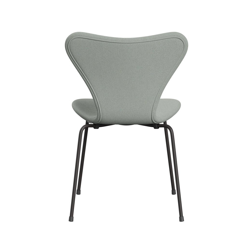 Fritz Hansen 3107 Krzesło pełna tapicerka, ciepły grafit/Sunniva 2 Mint Green