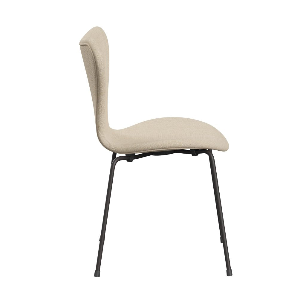 Fritz Hansen 3107 Chair Full Upholstery, Warm Graphite/Sunniva 2 Sand