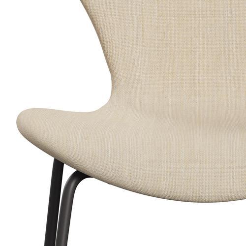 Fritz Hansen 3107 Krzesło Pełna tapicerka, ciepły grafit/sunniva 2 piasek