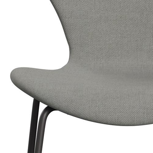 Fritz Hansen 3107 Krzesło pełna tapicerka, ciepły grafit/sunniva 2 piasek/jasnoszary