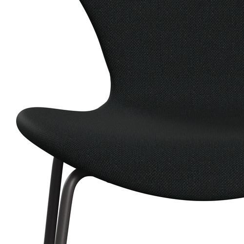 Fritz Hansen 3107 Chair Full Upholstery, Warm Graphite/Sunniva 2 Black (Sv193)