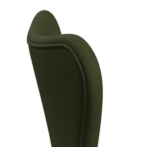 Fritz Hansen 3107 Chair Full Upholstery, Warm Graphite/Tonus Military Green