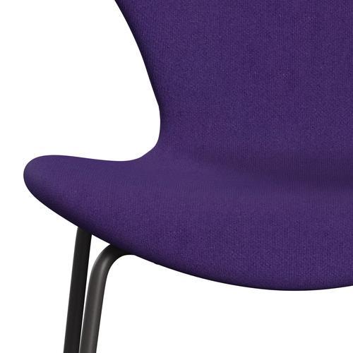 Fritz Hansen 3107 krzesło pełne tapicerka, ciepły grafit/tonus fiolet