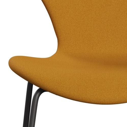 Fritz Hansen 3107 Chair Full Upholstery, Warm Graphite/Tonus Warm Yellow