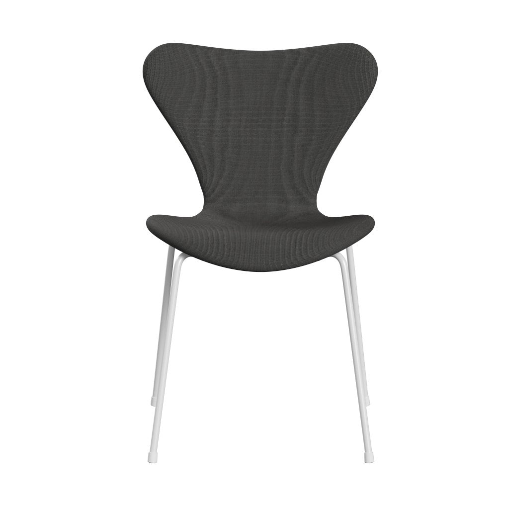 Fritz Hansen 3107 Chair Full Upholstery, White/Fame Dark Grey