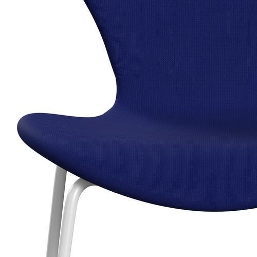 Fritz Hansen 3107 Chair Full Upholstery, White/Fame Navy (F66032)