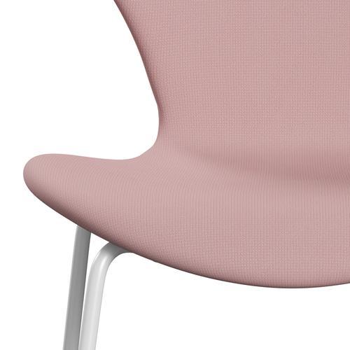 Fritz Hansen 3107 Chair Full Upholstery, White/Fame Warm Purple