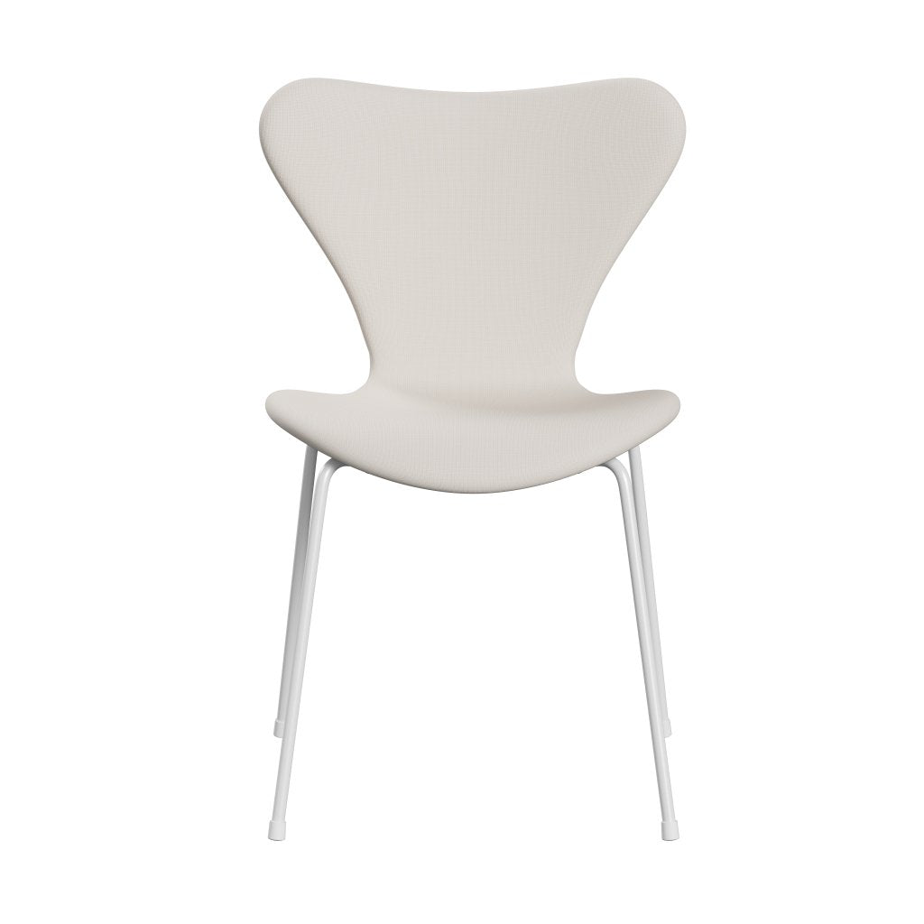 Fritz Hansen 3107 Chair Full Upholstery, White/Fame White