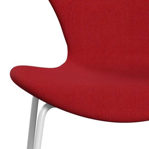 Fritz Hansen 3107 Full Tapicerka, White/Hallingdal Red (HAL680)