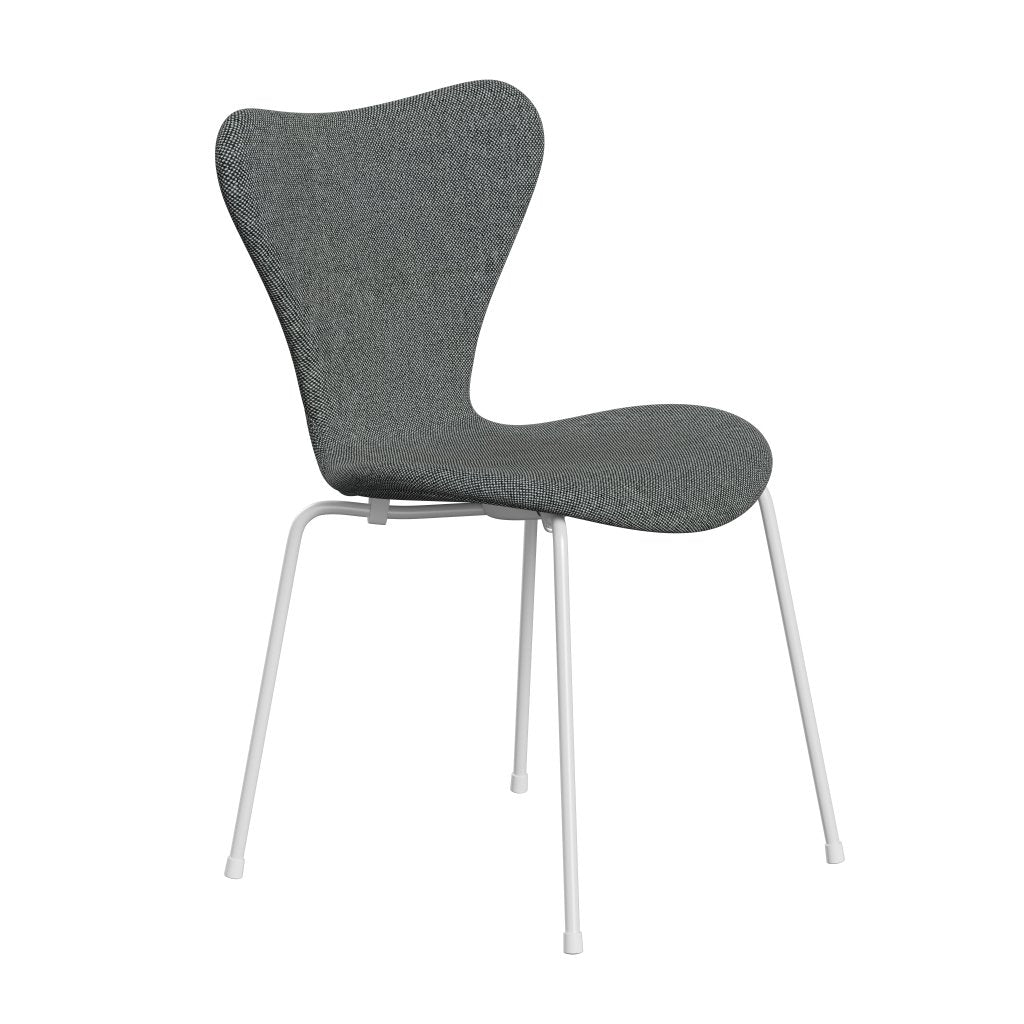 Fritz Hansen 3107 Krzesło pełna tapicerka, White/Hallingdal White/Brown