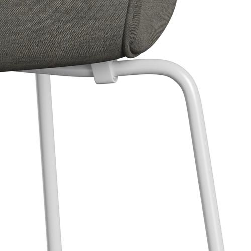 Fritz Hansen 3107 Chair Full Upholstery, White/Remix Concrete