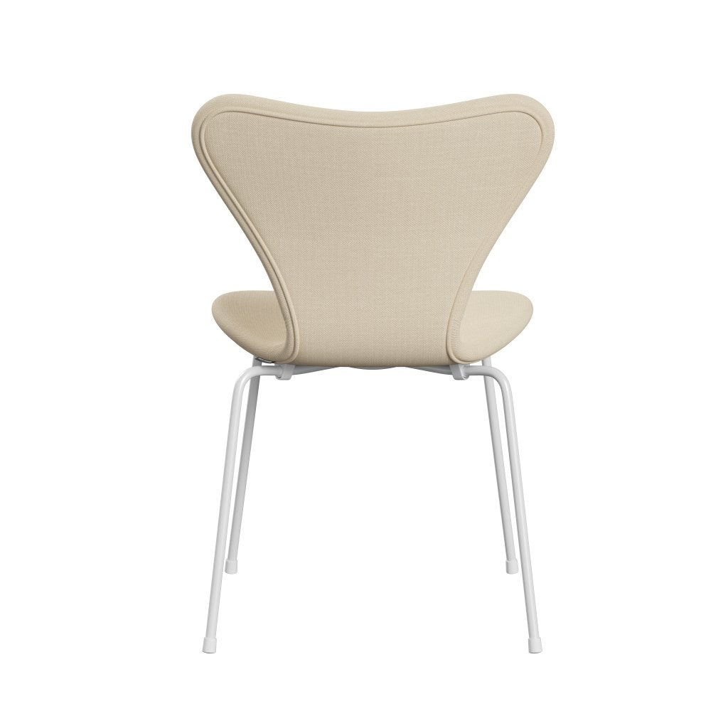 Fritz Hansen 3107 Chair Full Upholstery, White/Steelcut White