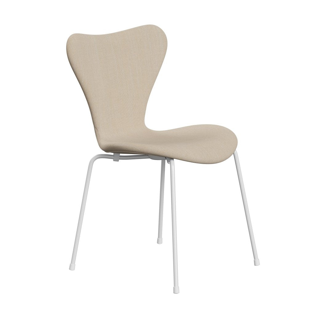 Fritz Hansen 3107 Full Tapicerka, biała/sunniva 2 crème/piasek