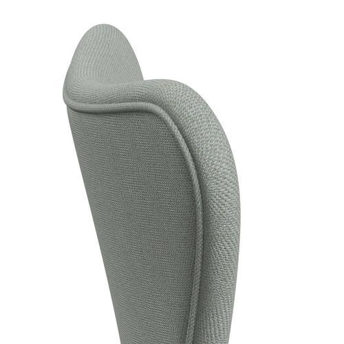 Fritz Hansen 3107 Chair Full Upholstery, White/Sunniva 2 Mint Green