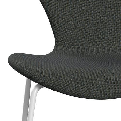 Fritz Hansen 3107 Full Tapicerka, White/Sunniva 2 Navy/Olive