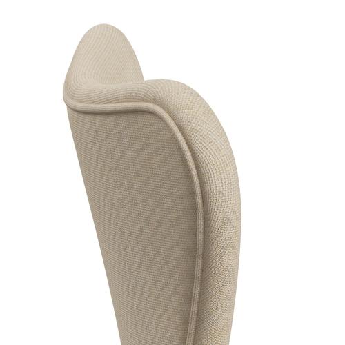 Fritz Hansen 3107 Chair Full Upholstery, White/Sunniva 2 Sand