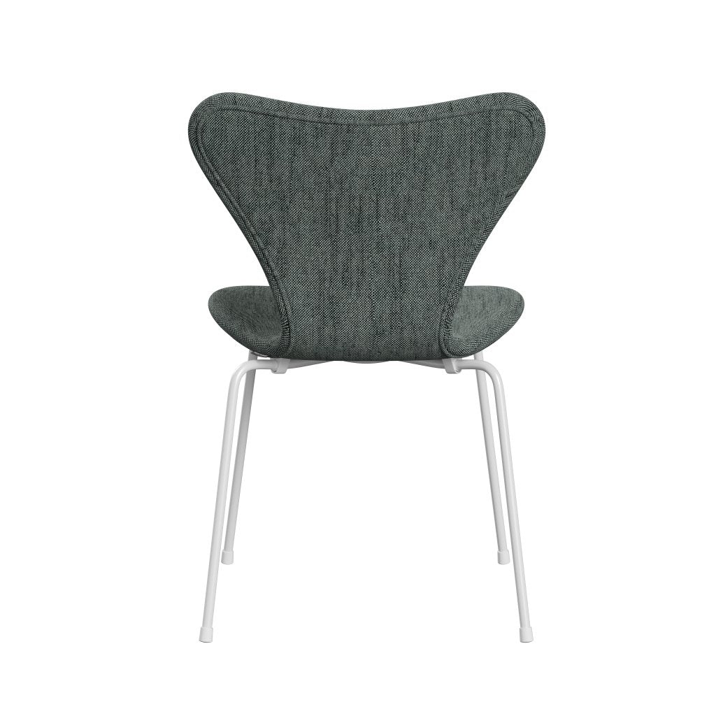 Fritz Hansen 3107 Krzesło pełna tapicerka, biały/sunniva 2 czarny/biały