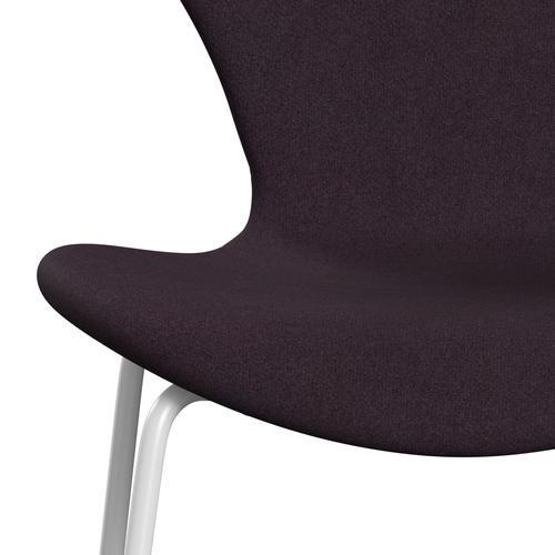 Fritz Hansen 3107 Krzesło pełna tapicerka, bakeła biała/tonus