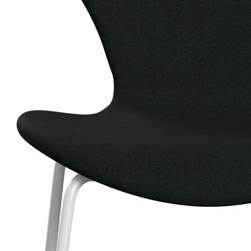 Fritz Hansen 3107 krzesło pełne tapicerka, biały/tonus czarny