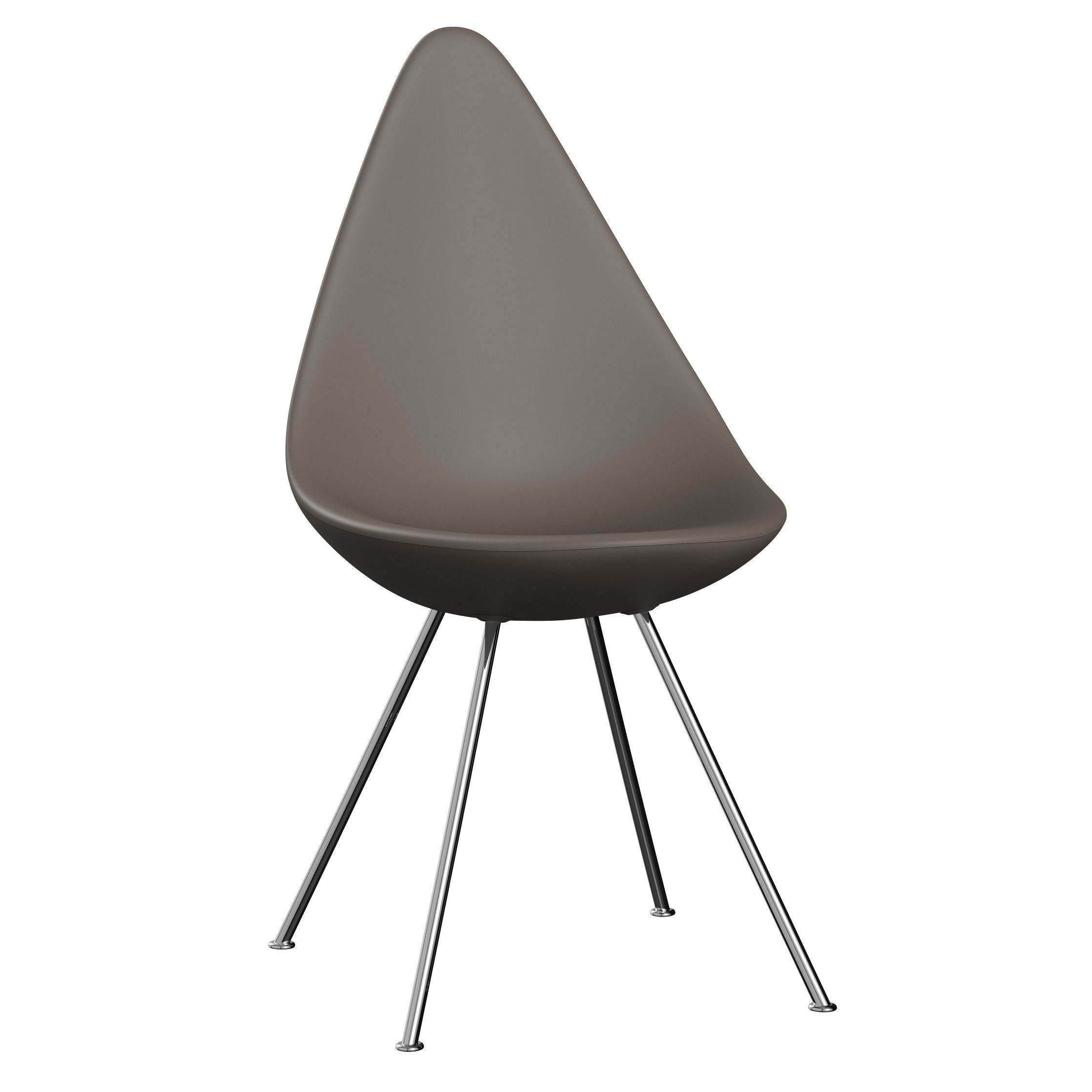 Fritz Hansen The Drop Chair, Chrome/Deep Clay