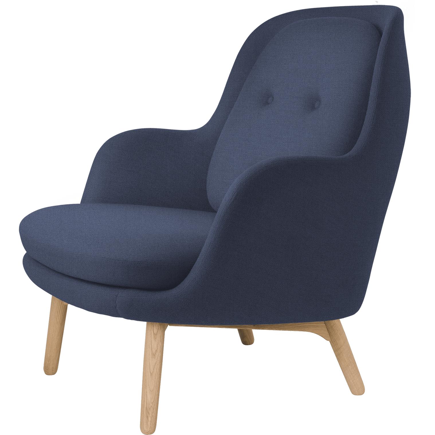 Fritz Hansen Fri Lounge Frea Wood, Rime Iris