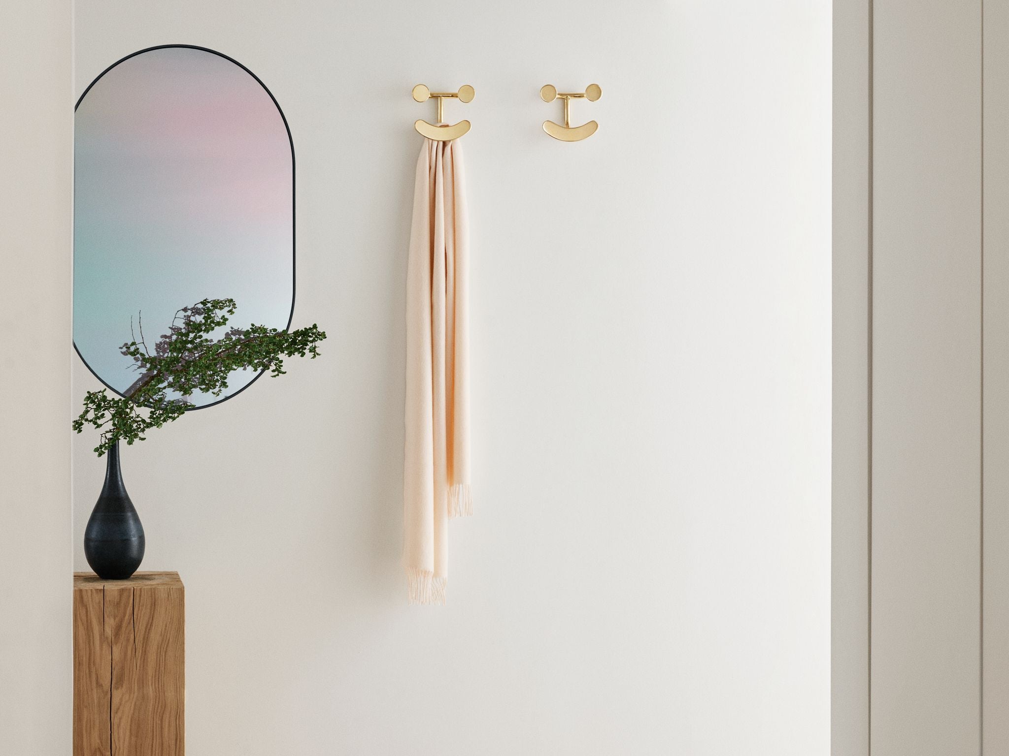 Fritz Hansen Jaime Hayon Happy Hook Wall Hook, Brass